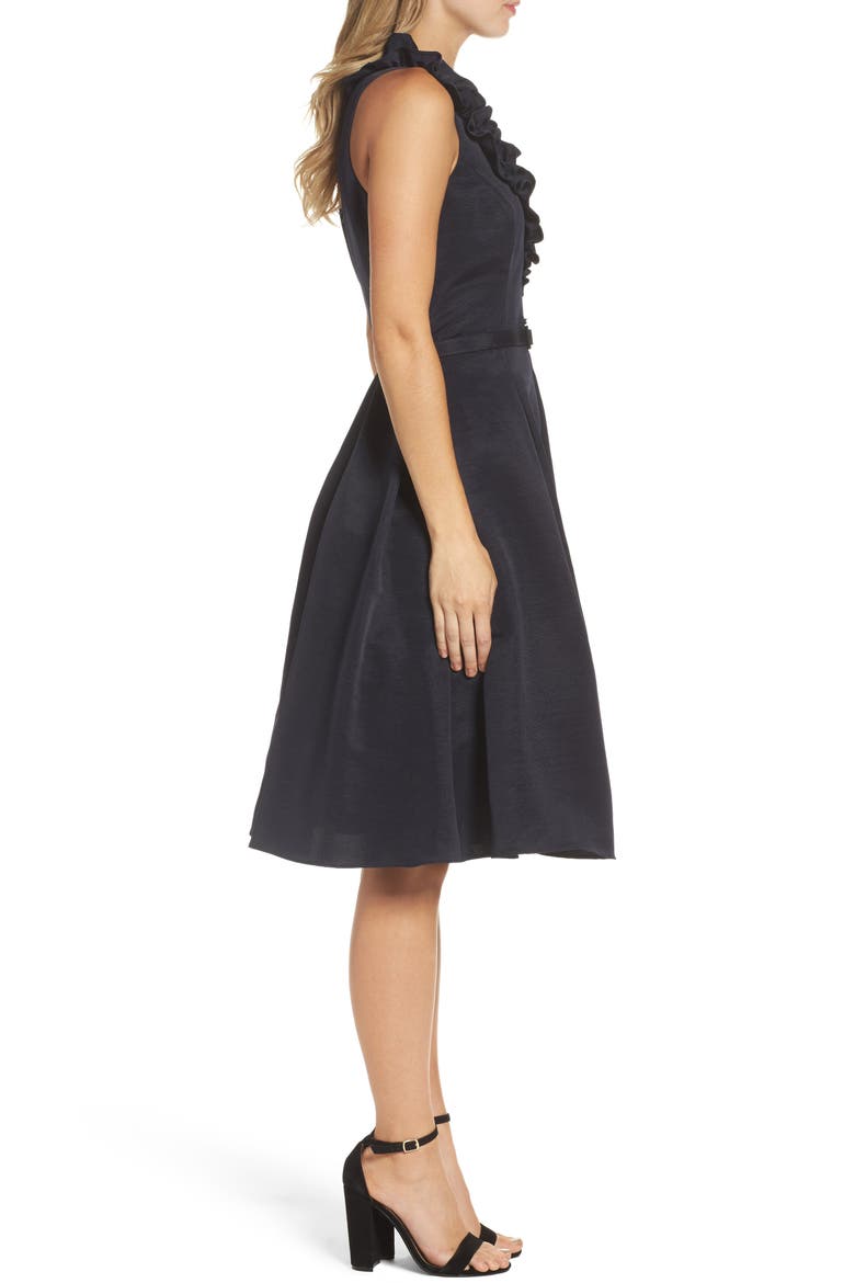 Fit & Flare Dress, Alternate, color, NAVY