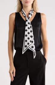 Vince Camuto Polka Dot Slim Scarf