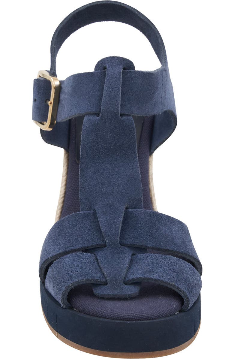André Assous Farami Sole Motion Espadrille Wedge Sandal, Alternate, color, Navy