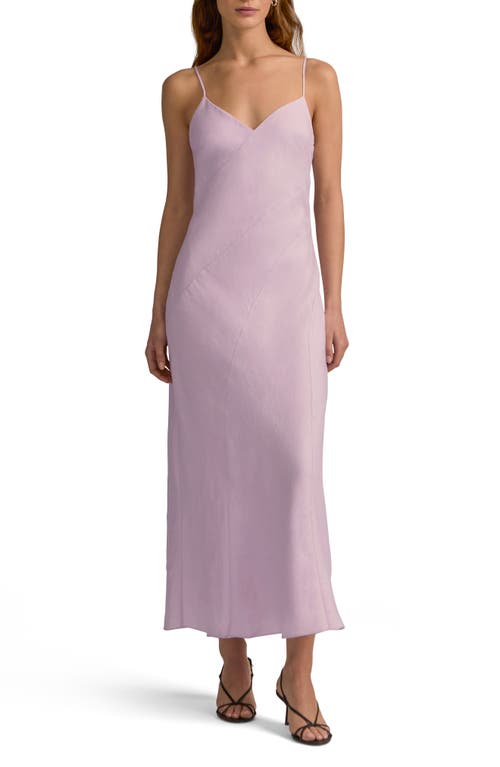 Favorite Daughter The Josette Linen Slip Dress In Wisteria Musk