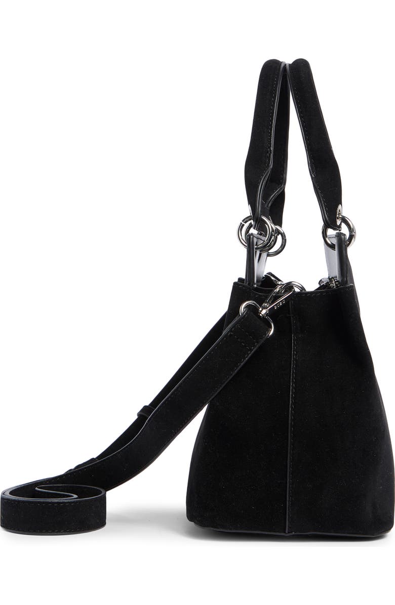 BCBG Grommet Top Handle Crossbody, Alternate, color, Black