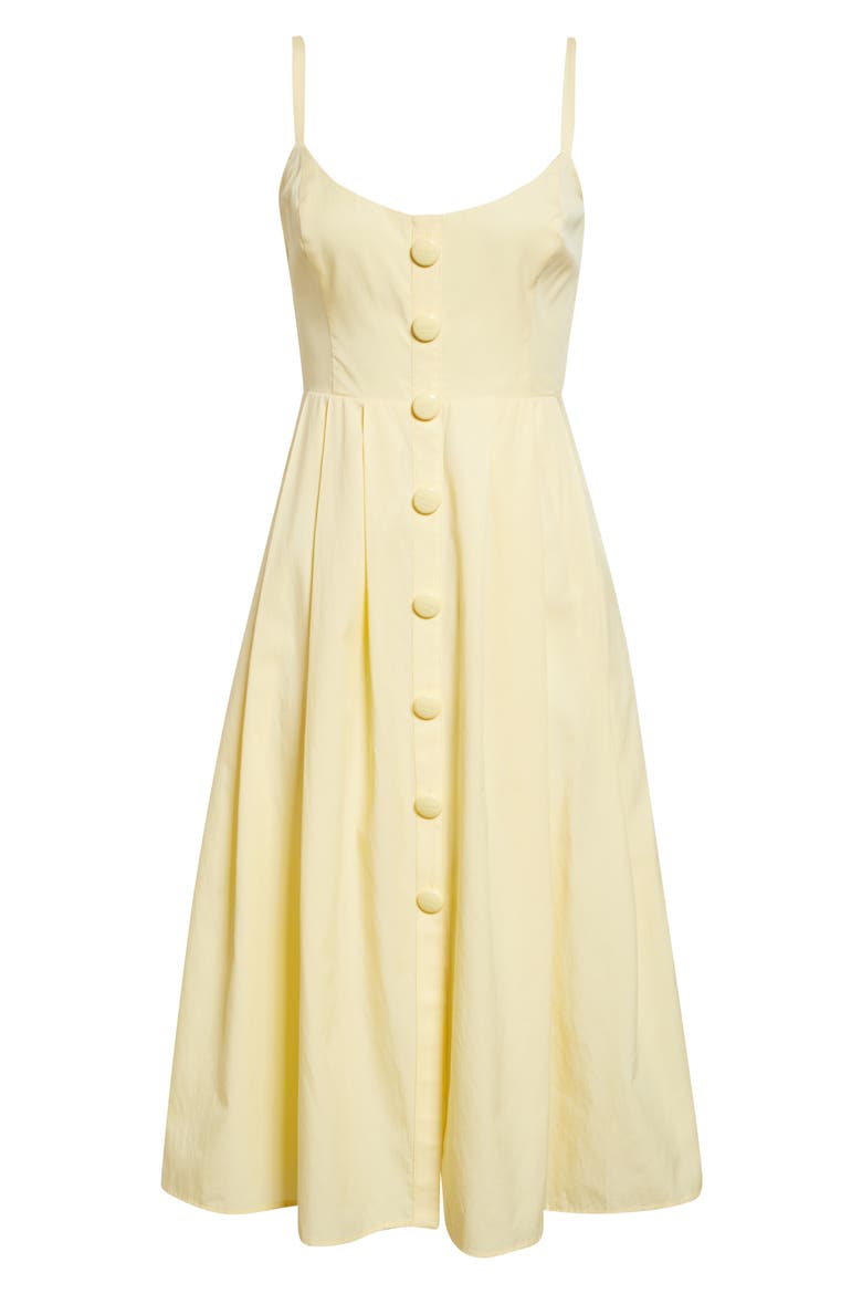 Reanne Sleeveless Midi Dress, Alternate, color, LEMON SORBET