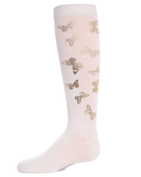 Gold and Gilded Butterfly Knee High Socks (Toddler, Little Kid & Big Kid)