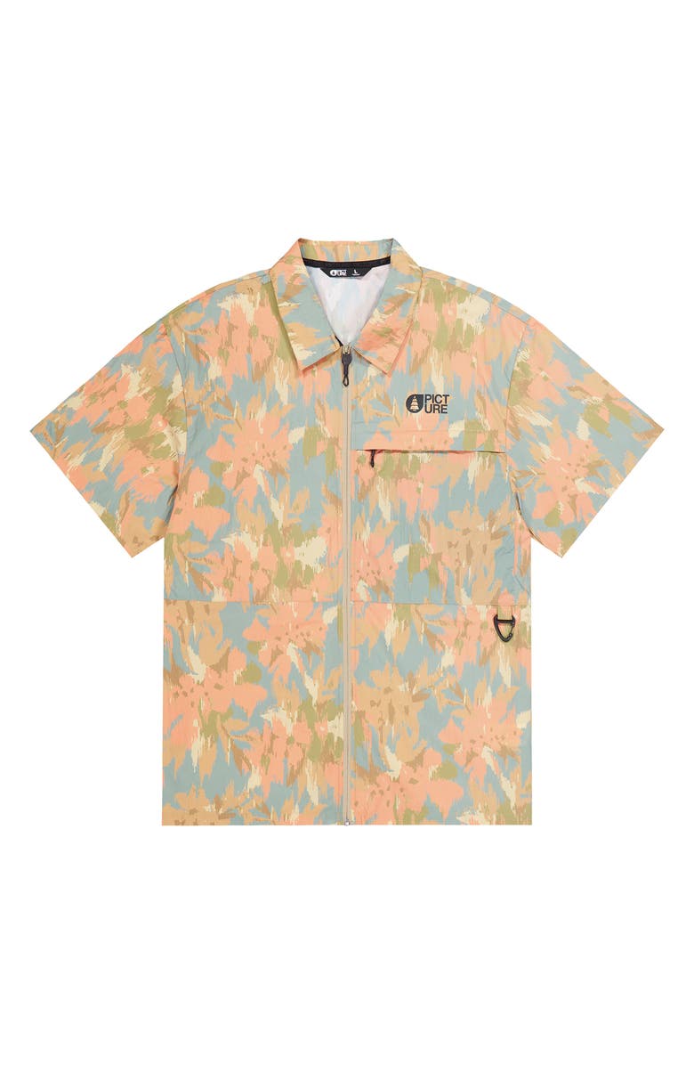 Picture Organic Clothing Sunnydia Water Repellent Zip Front Shirt, Alternate, color, 