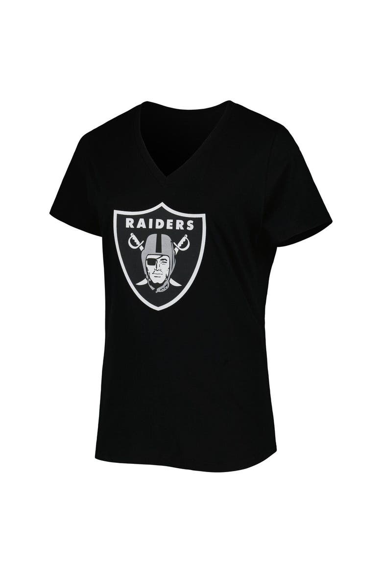 Women's Fanatics Branded Darren Waller Black Las Vegas Raiders Plus Size Player Name & Number V-Neck T-Shirt, Alternate, color, Black