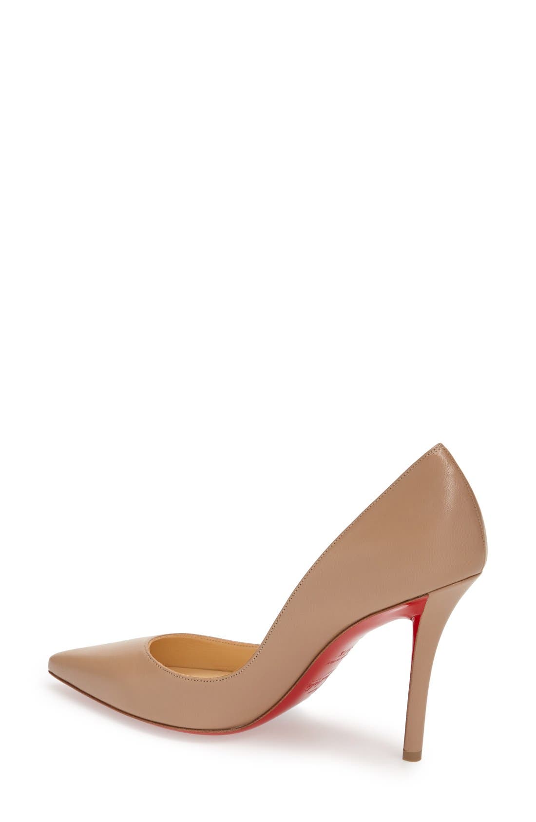 'Apostrophy' Pointy Toe Pump, Alternate, color, BEIGE