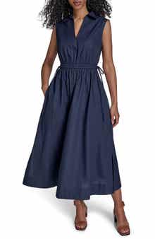 Calvin Klein Cutout Cotton Maxi Dress