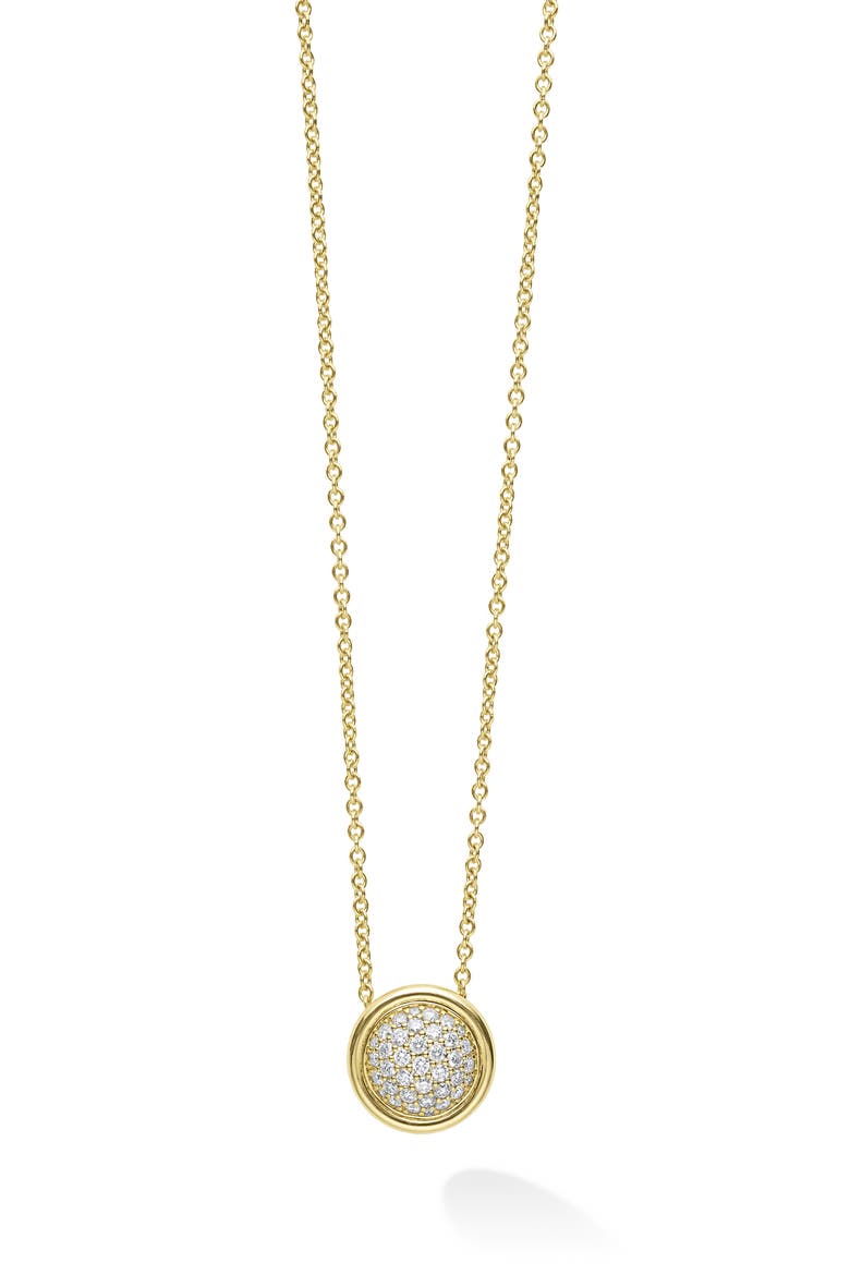 Meridian Pavé Diamond Pendant Necklace, Alternate, color, GOLD