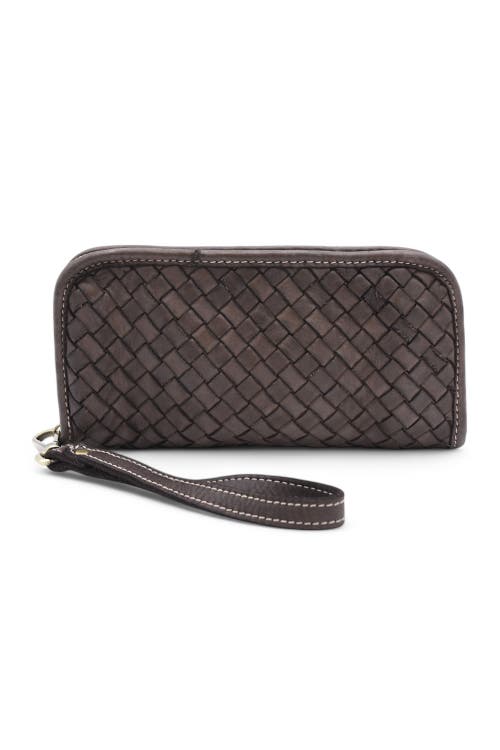 Bolsa Nova Woven Wallet In Chocolate