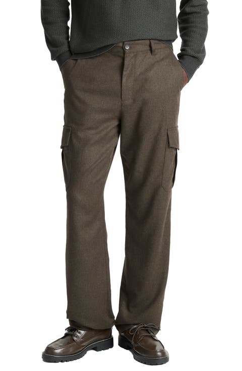 Louie Wool Blend Flannel Cargo Pants