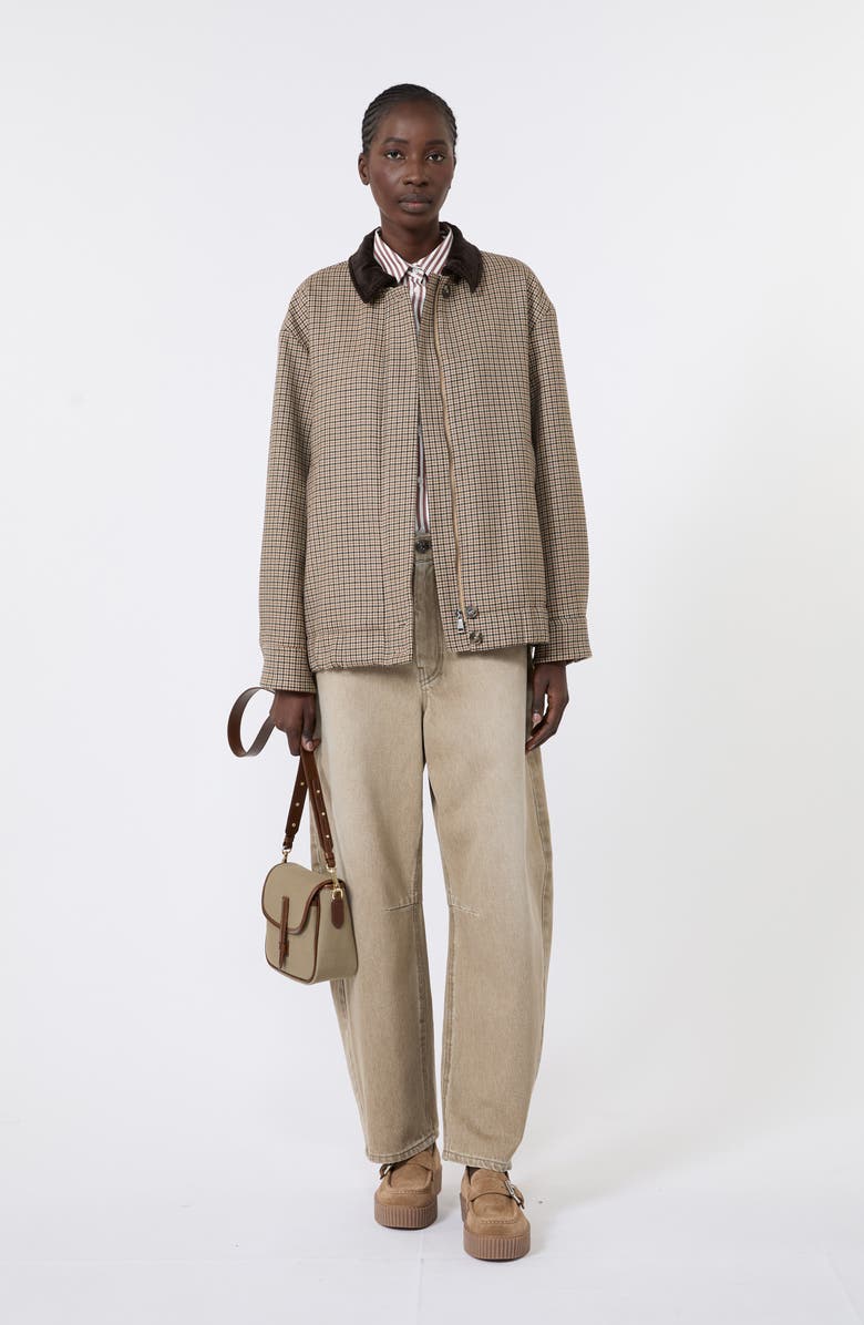Weekend Max Mara Arcadia Barrel Leg Jeans, Alternate, color, Beige