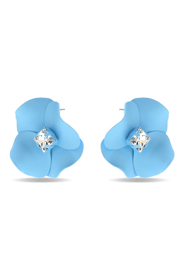 Bora Petal Earrings, Alternate, color, BLUE