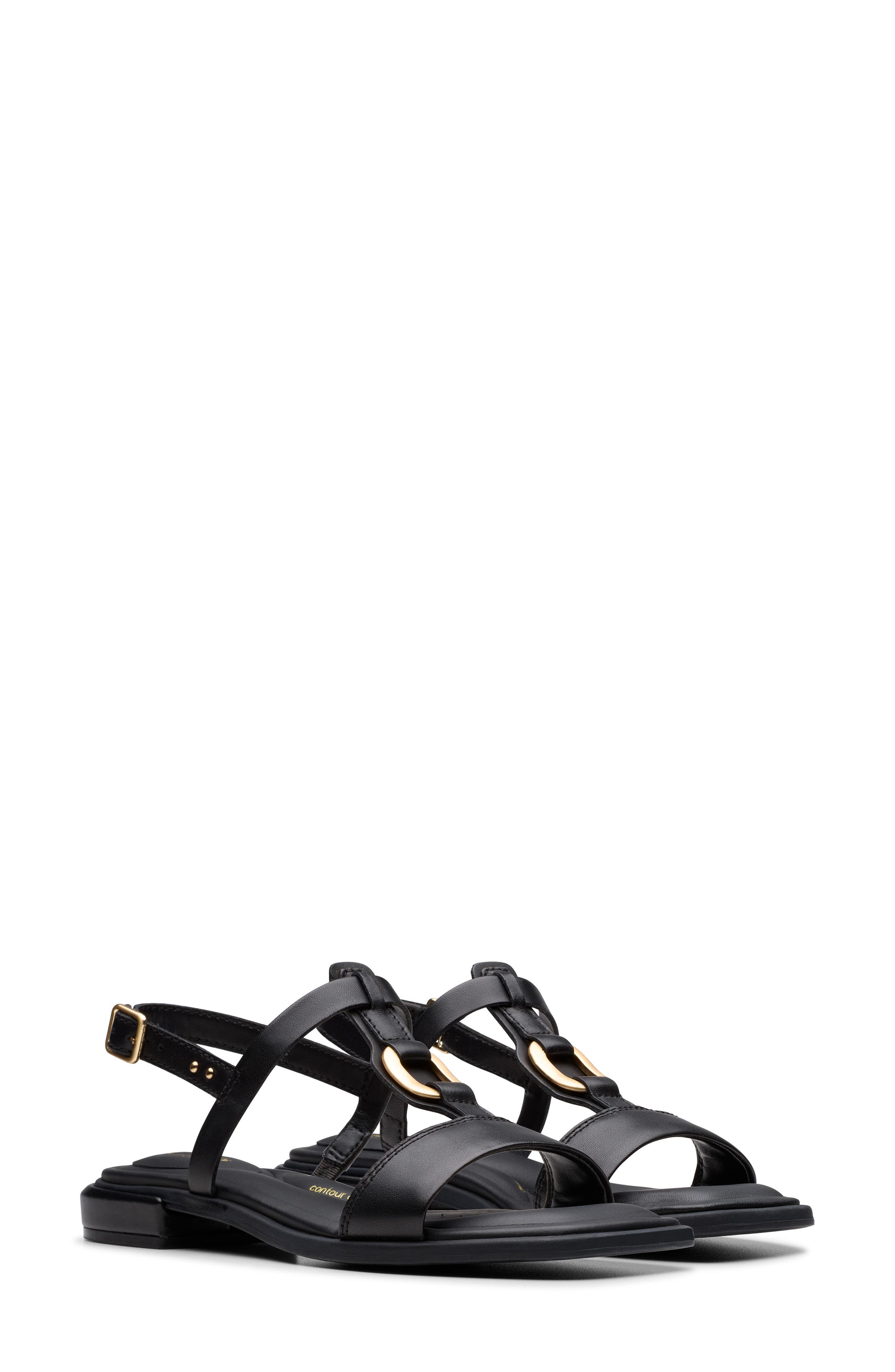 Clarks<sup>®</sup> Ariany Slingback Sandal, Alternate, color, Black Leather