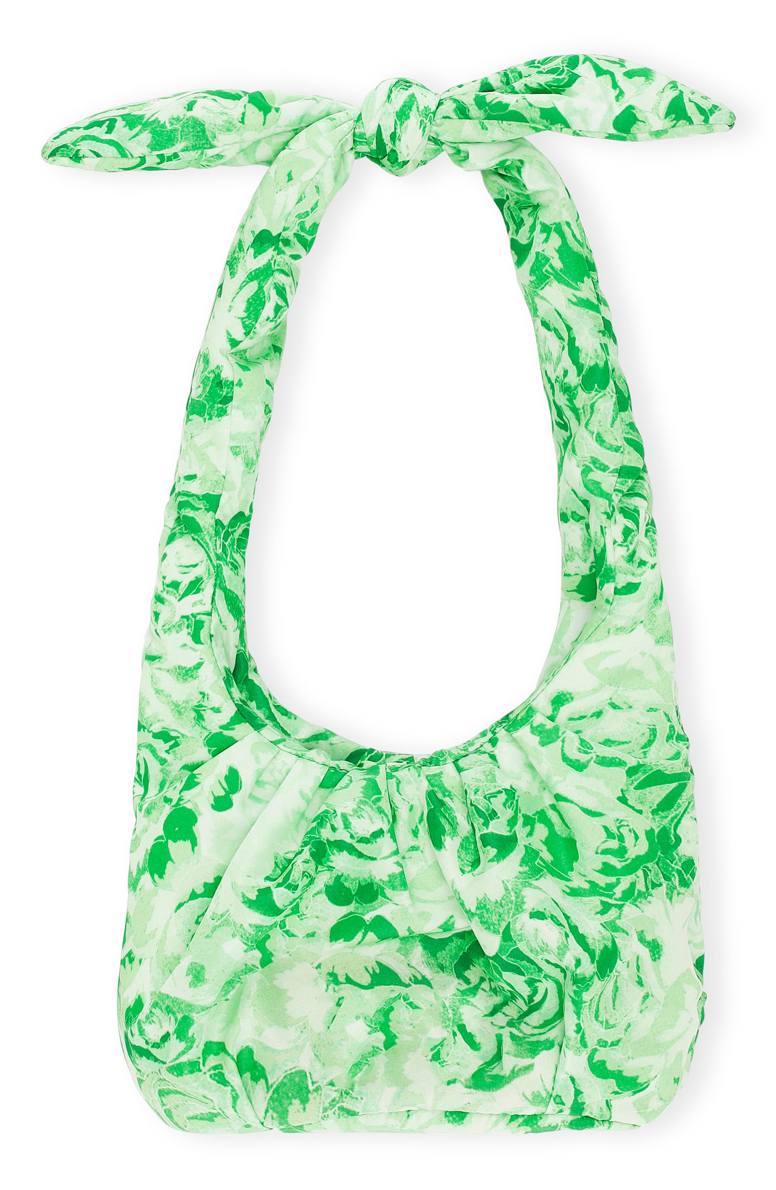 Ganni Mini Print Hobo, Main, color, 