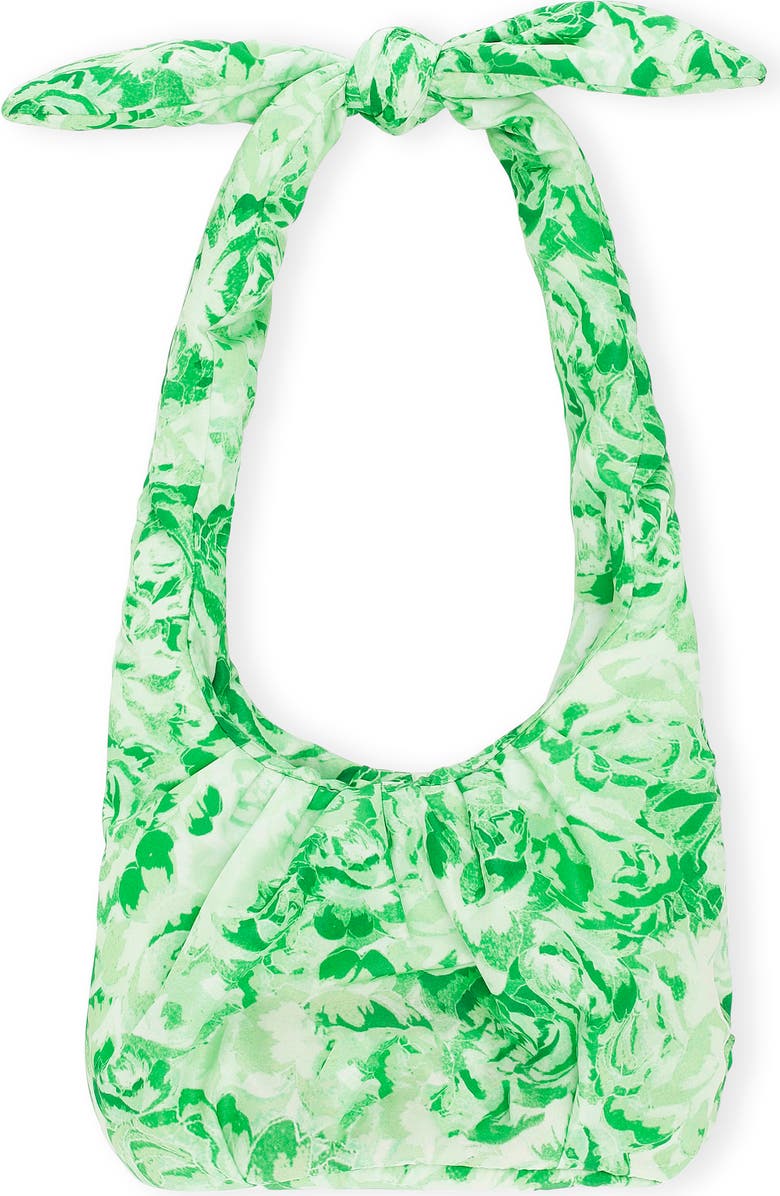 Ganni Mini Print Hobo, Main, color,