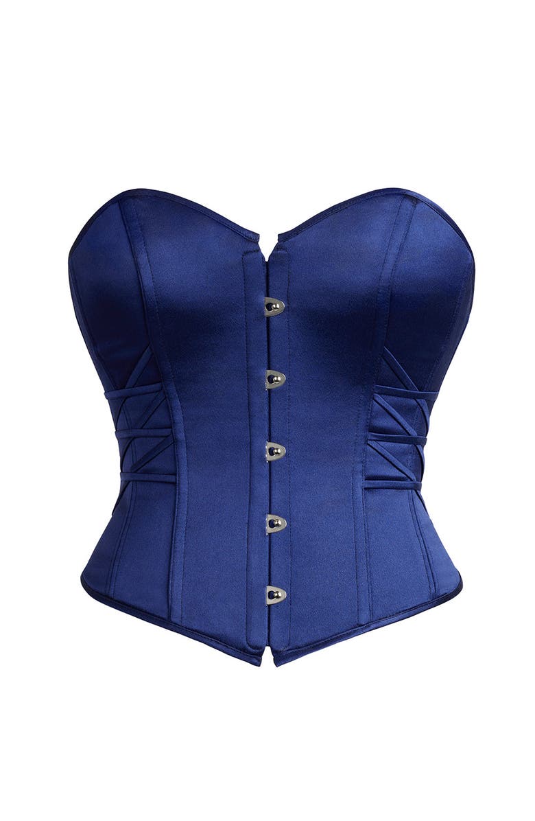 Scarlett Gasque Cindy Corset, Alternate, color, Midnight Blue