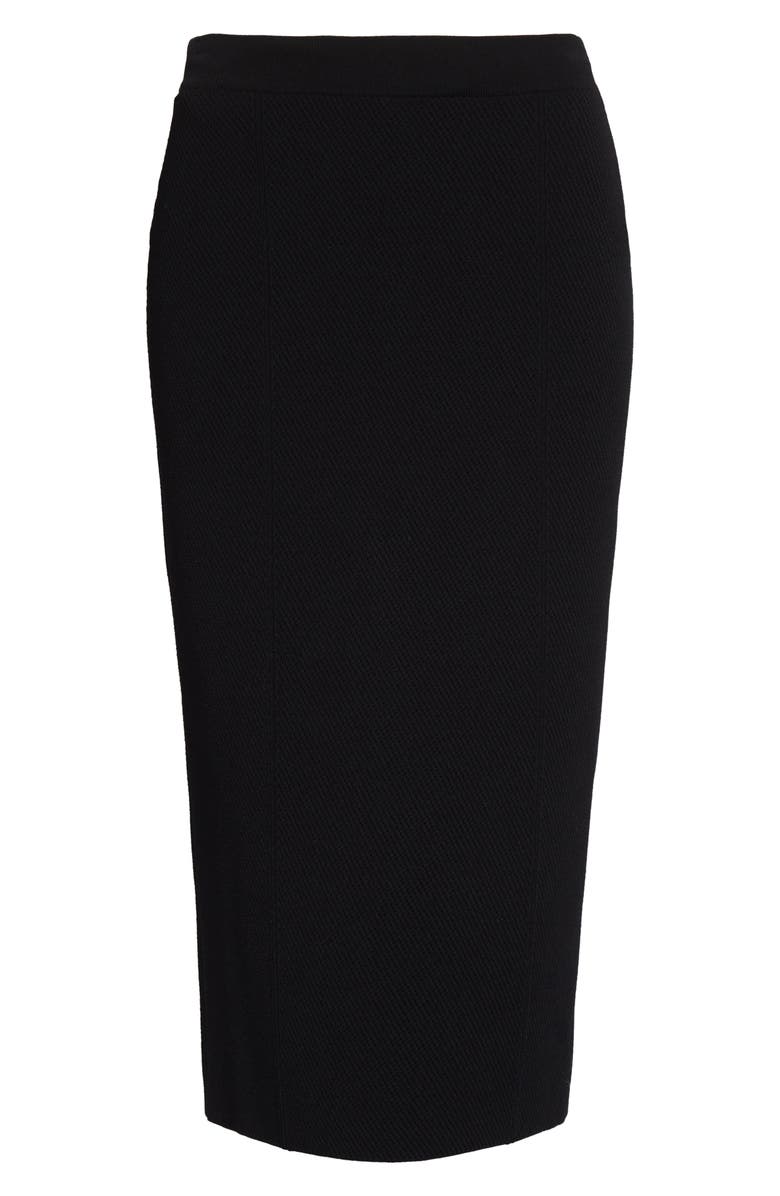 ST. JOHN Venezia Knit Pencil Skirt, Alternate, color, Black