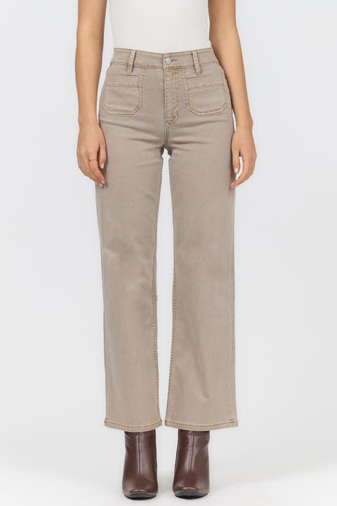 Holly High Waist Straight Denim Jeans