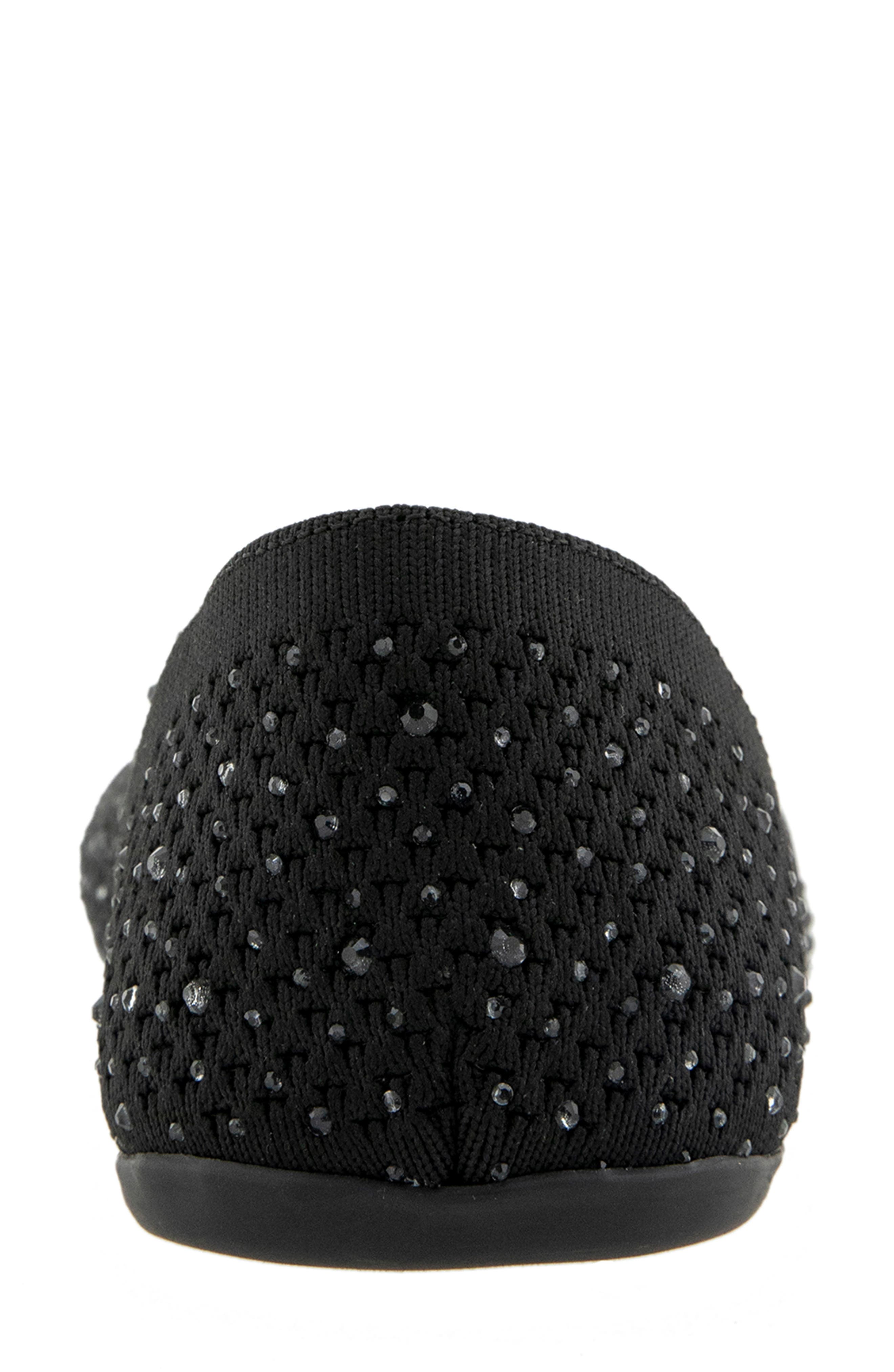 Reaction Kenneth Cole Sential Rhinestone Knit Sandal, Alternate, color, Black Knit