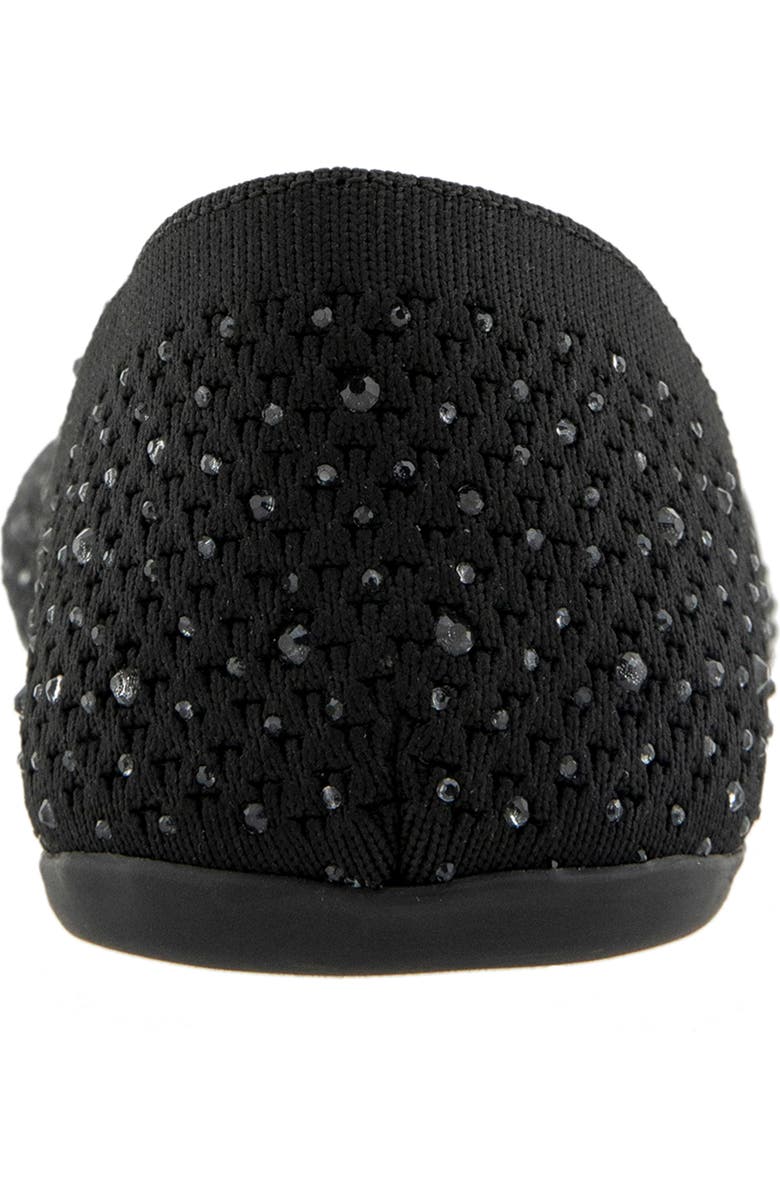 Reaction Kenneth Cole Sential Rhinestone Knit Sandal, Alternate, color, Black Knit