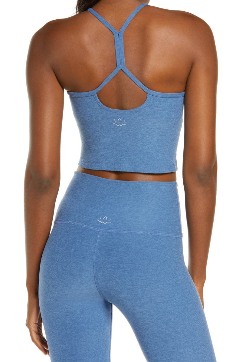 Beyond Yoga Space Dye Crop Tank, Alternate, color, Washed Denim