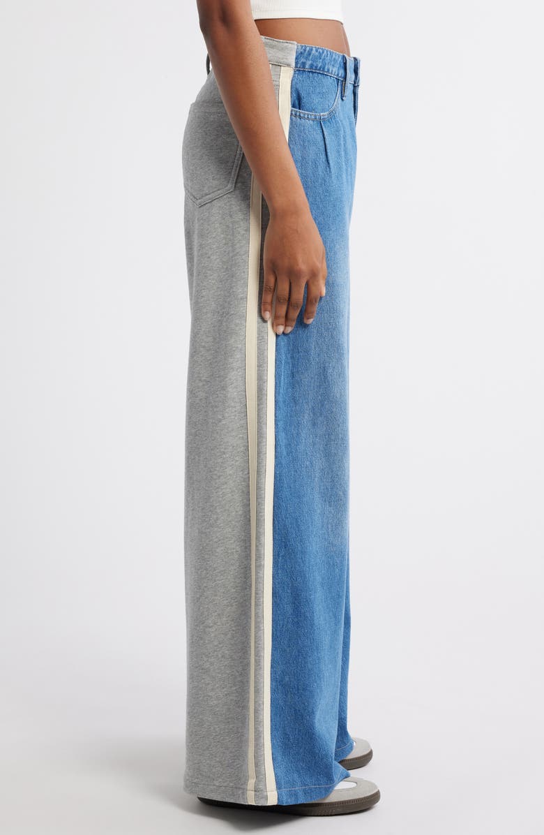 PTCL Stripe Wide Leg Jeans, Alternate, color, 