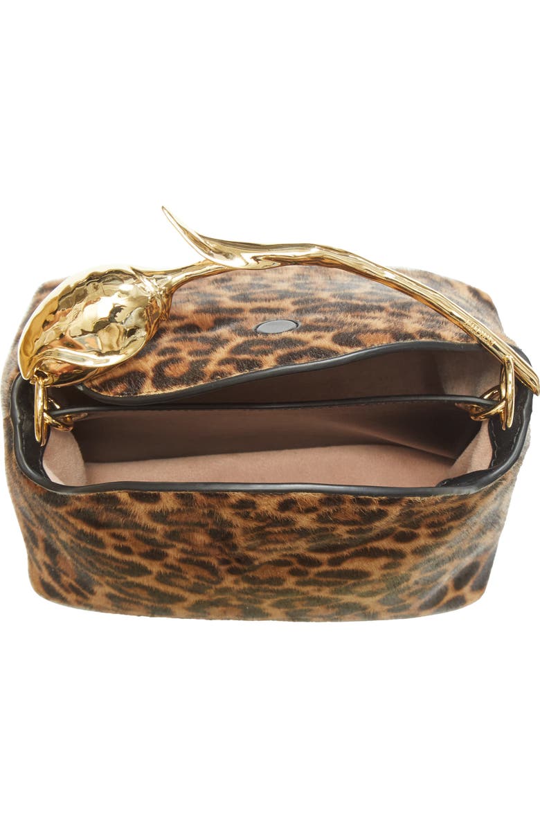 Erdem Mini Bloom Genuine Calf Hair Bag, Alternate, color, Leopard