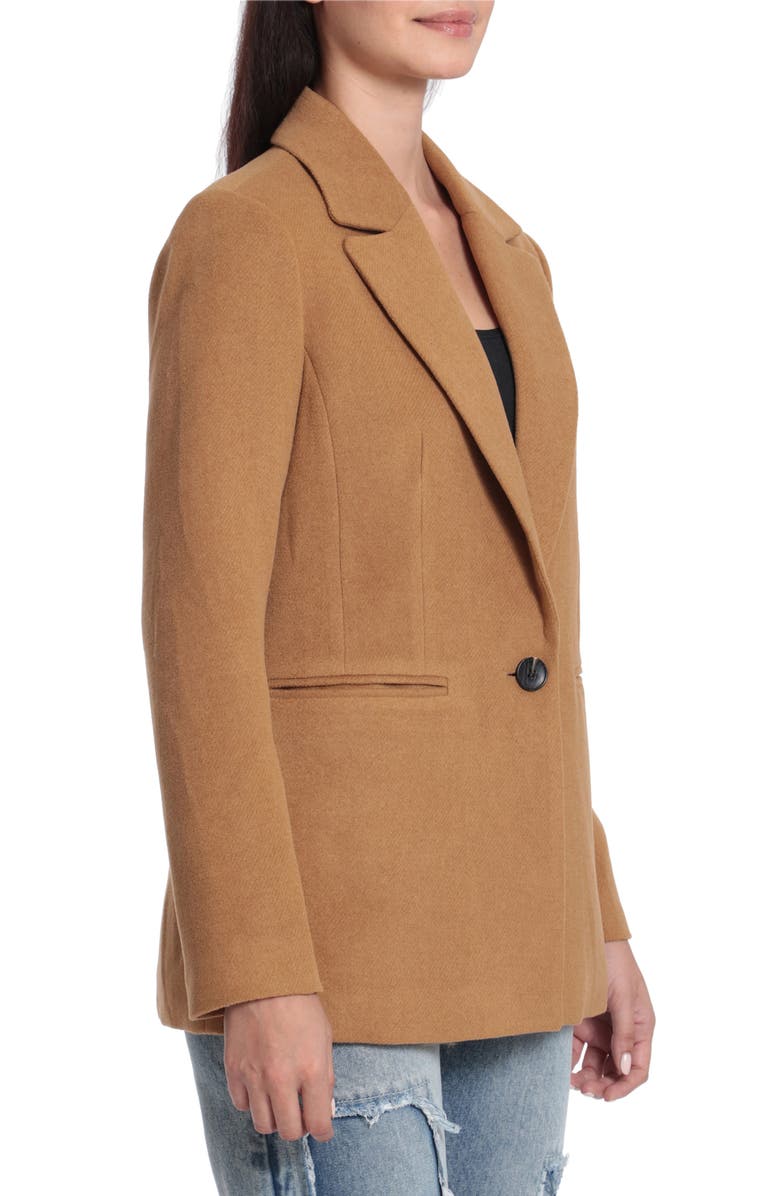 Avec Les Filles Structured One-Button Notch Lapel Blazer, Alternate, color, 