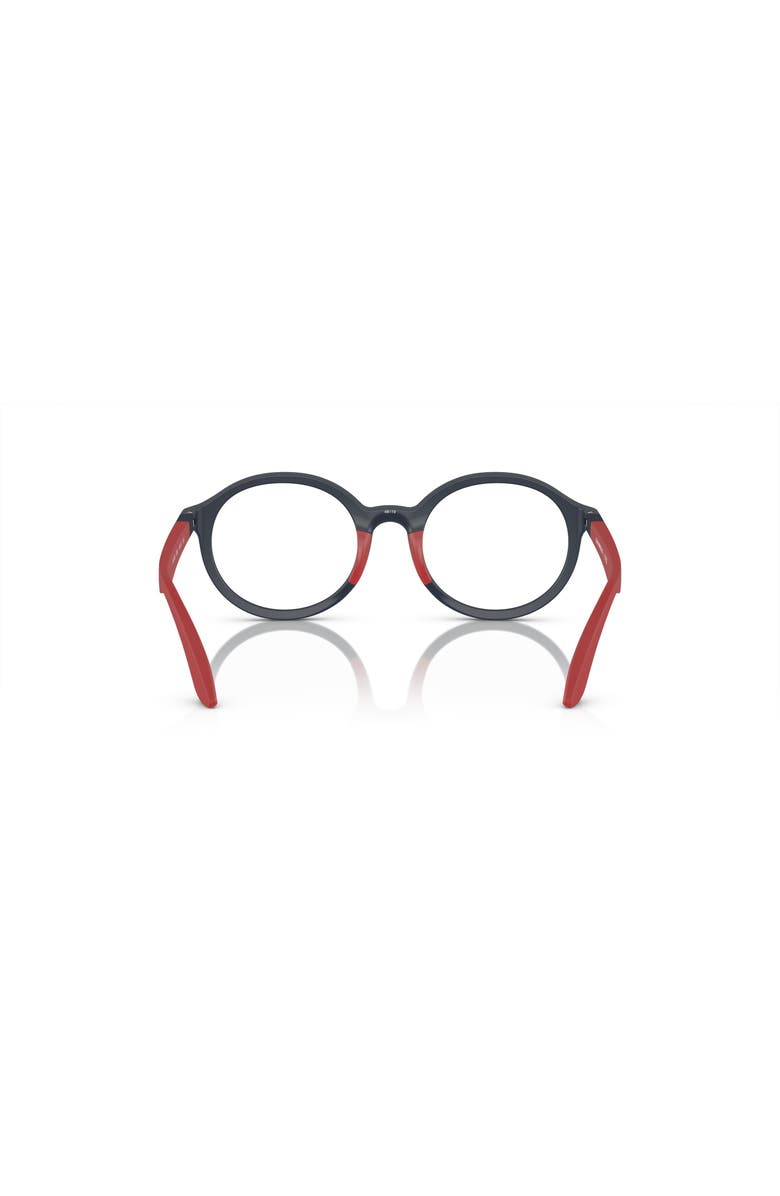 Emporio Armani 46mm Round optical glasses, Alternate, color, Blue