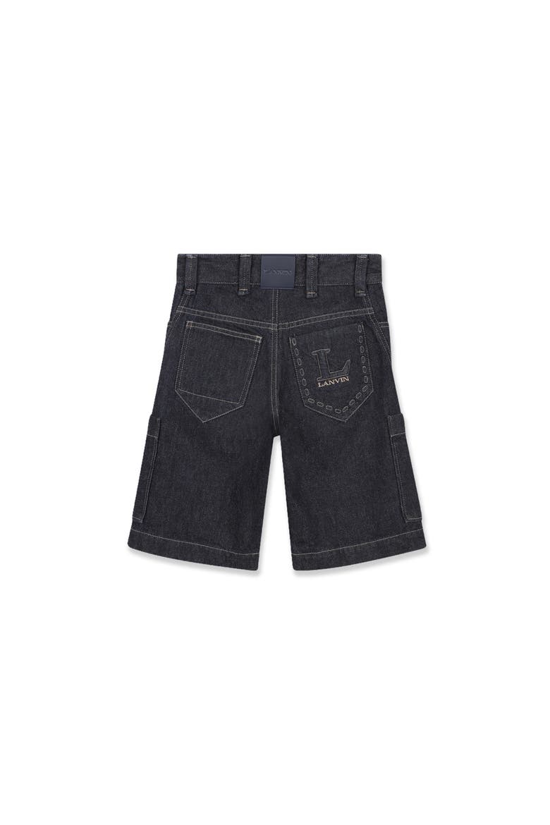 Kids Denim Bermuda Shorts, Alternate, color, Blue
