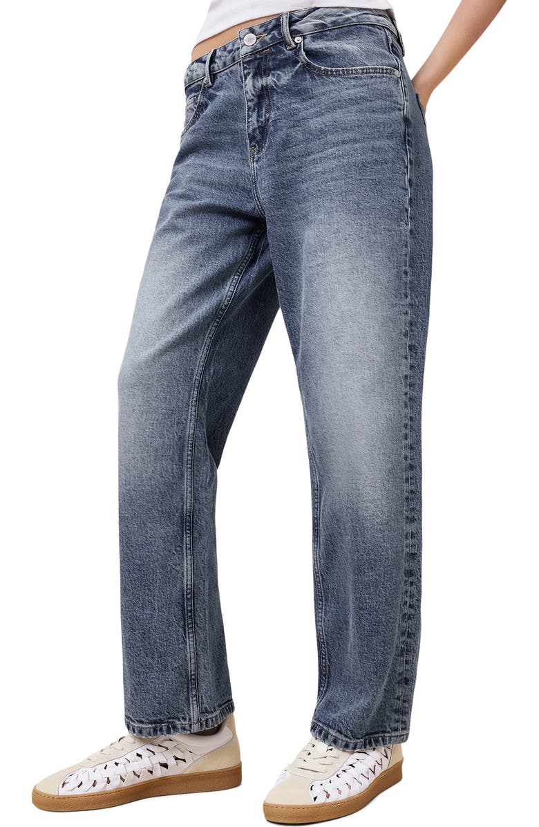 AllSaints Velma Woven Sneaker, Alternate, color, Chalk White