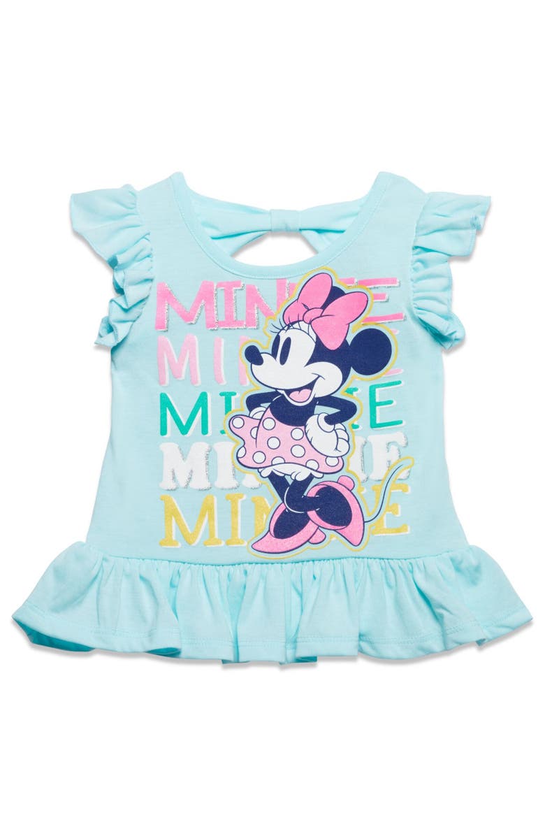 Disney Minnie Mouse Tank Top & French Terry Shorts Set, Alternate, color, Blue