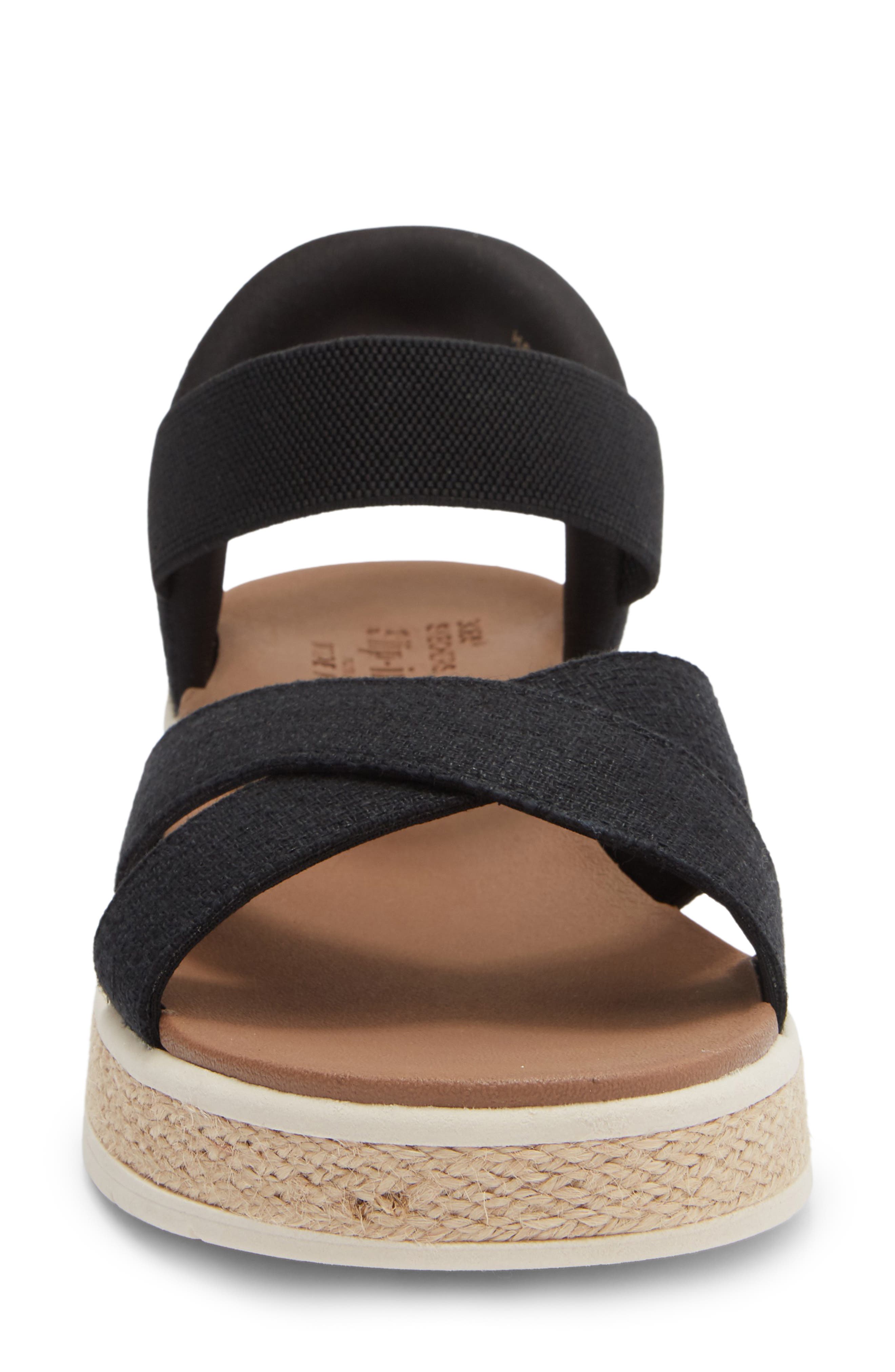 SKECHERS Slip-ins<sup>®</sup> BOBS<sup>®</sup> Slip-On Sandal, Alternate, color, Black