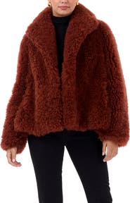 GORSKI Genuine Shearling Jacket with Detachable Belt