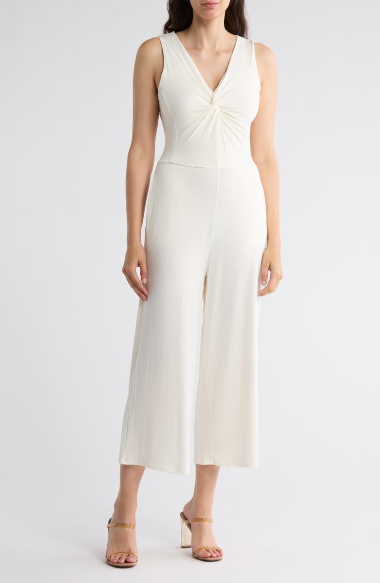 Tart Leighton Knotted Sleeveless Jumpsuit, Main, color, White