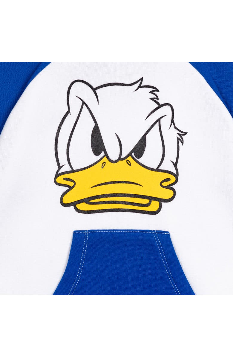 Disney Donald Duck Mickey Mouse & Friends Pullover Hoodie, Alternate, color, Blue / White