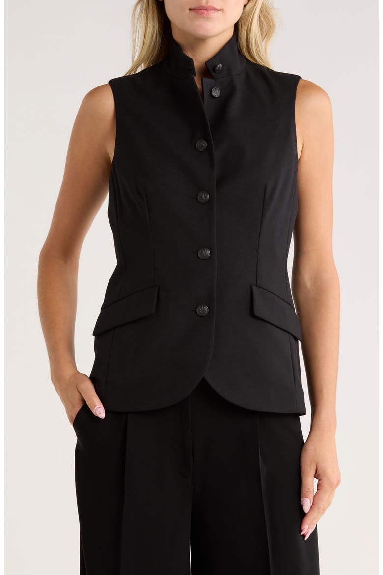 Sadie Wool Blend Vest, Main, color, BLACK
