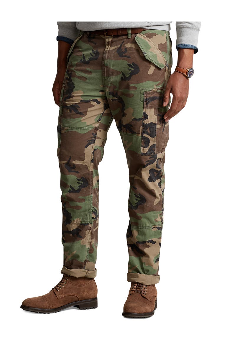 Big & Tall Camo Cargo Joggers, Main, color, SURPLUS CAMO