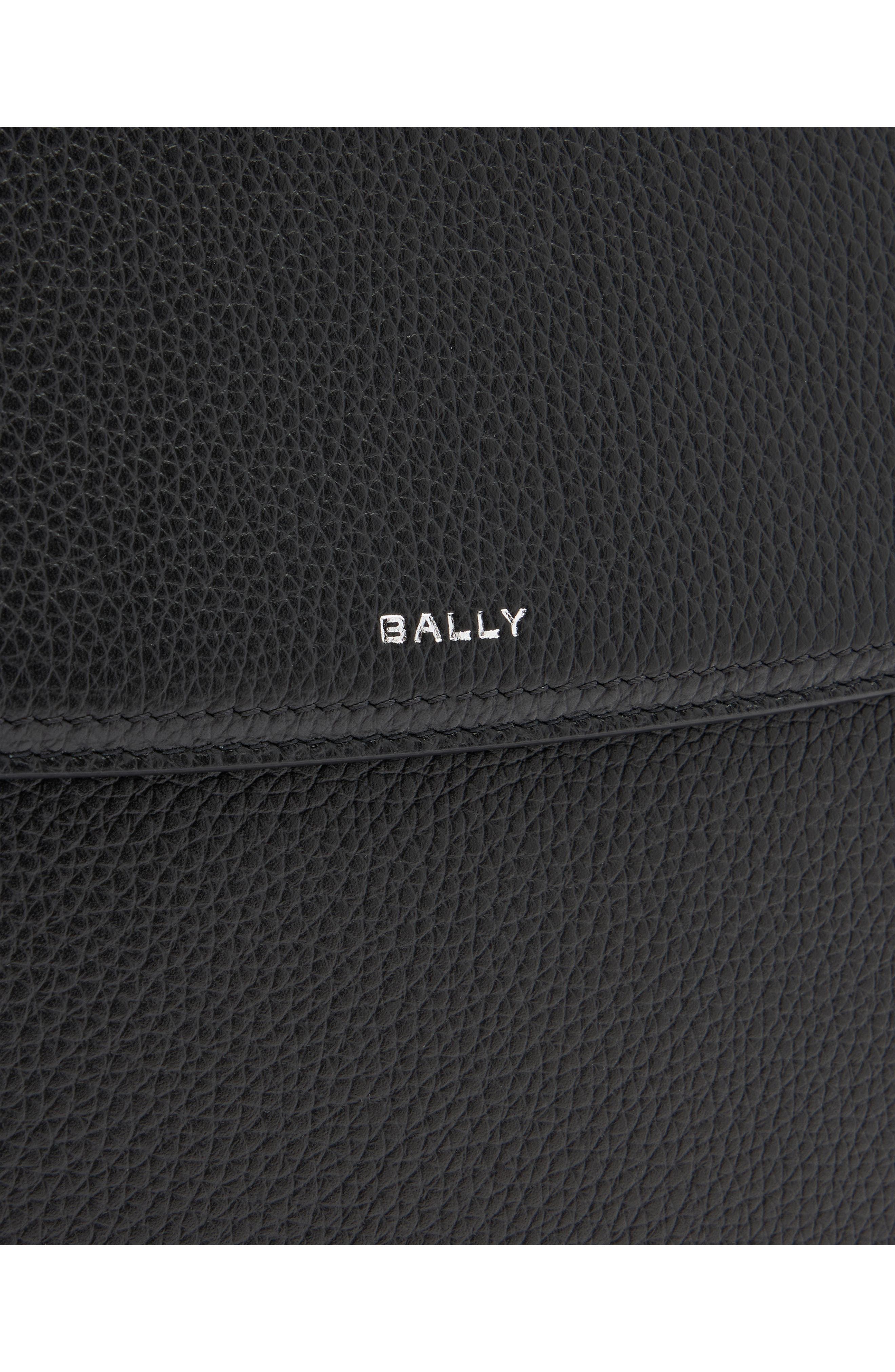 Bally Capitol Flap Bag, Alternate, color, Black