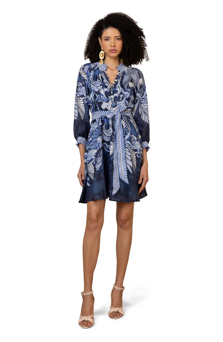 Hale Bob Belize Linen Dress, Main, color,