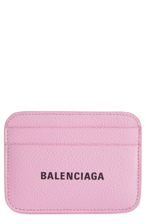 Cash Logo Leather Card Holder