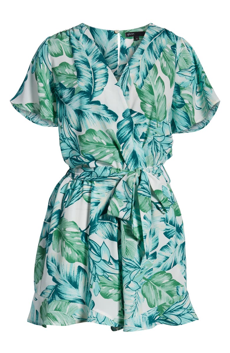 GIBSONLOOK Gibson x Hi Sugarplum! Catalina Ruffle Hem Romper, Alternate, color, 