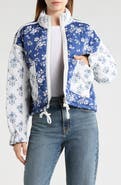 BLANKNYC Bloom Bash Quilted Bomber Jacket