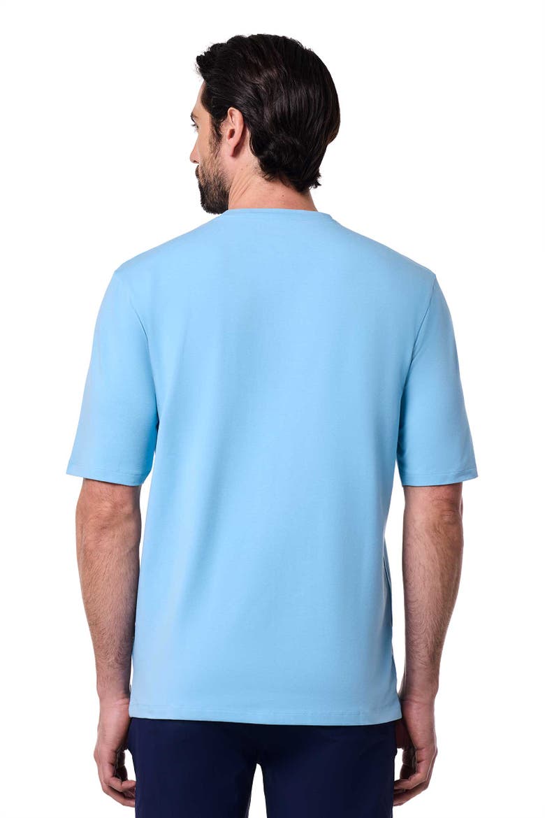 Men's Morada Short Sleeve T-Shirt, UPF 50+ Sun Protection, Alternate, color, Arctic Blue