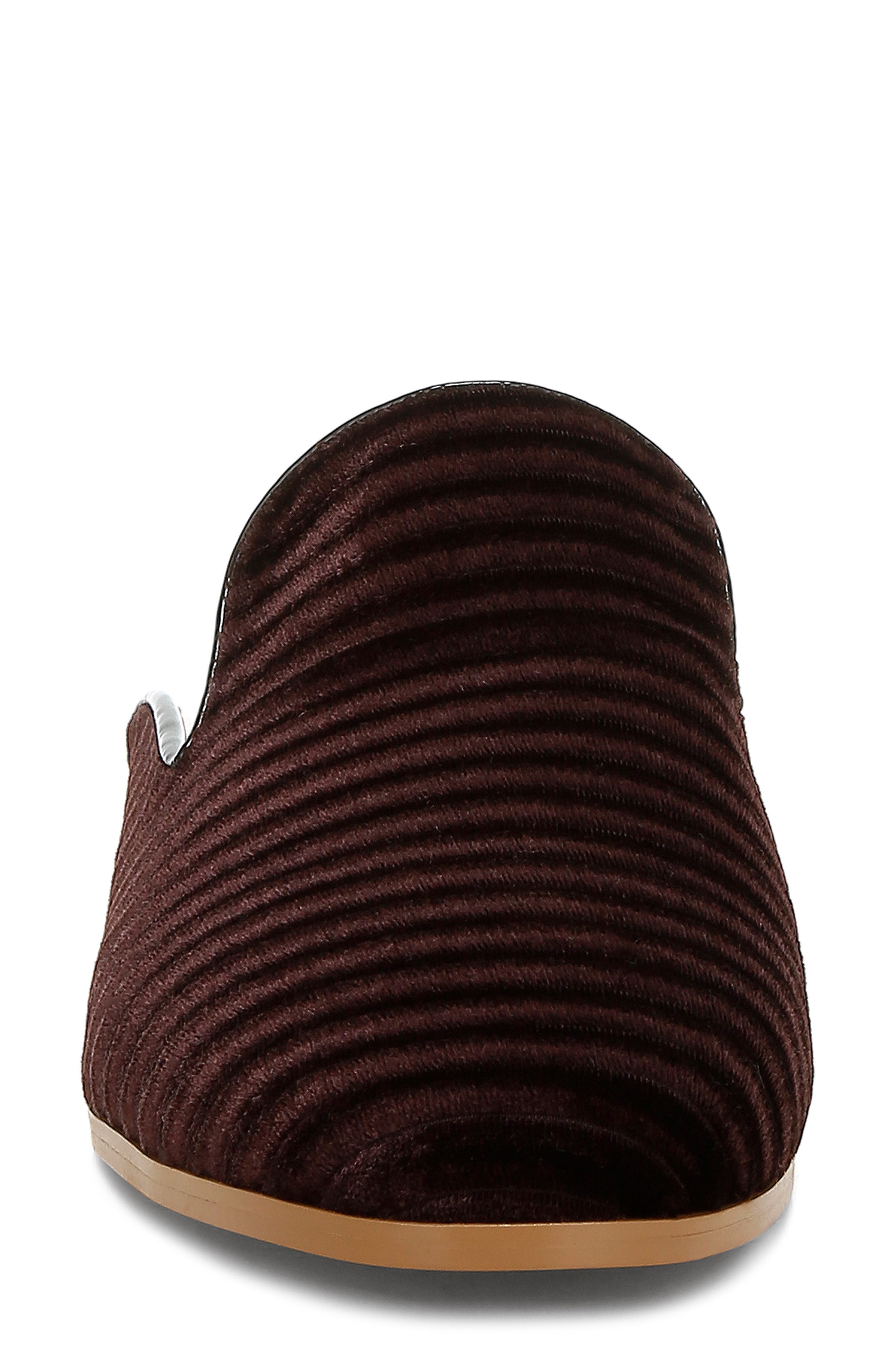 Rag & Co Ouzini Textured Velvet Mule, Alternate, color, Brown