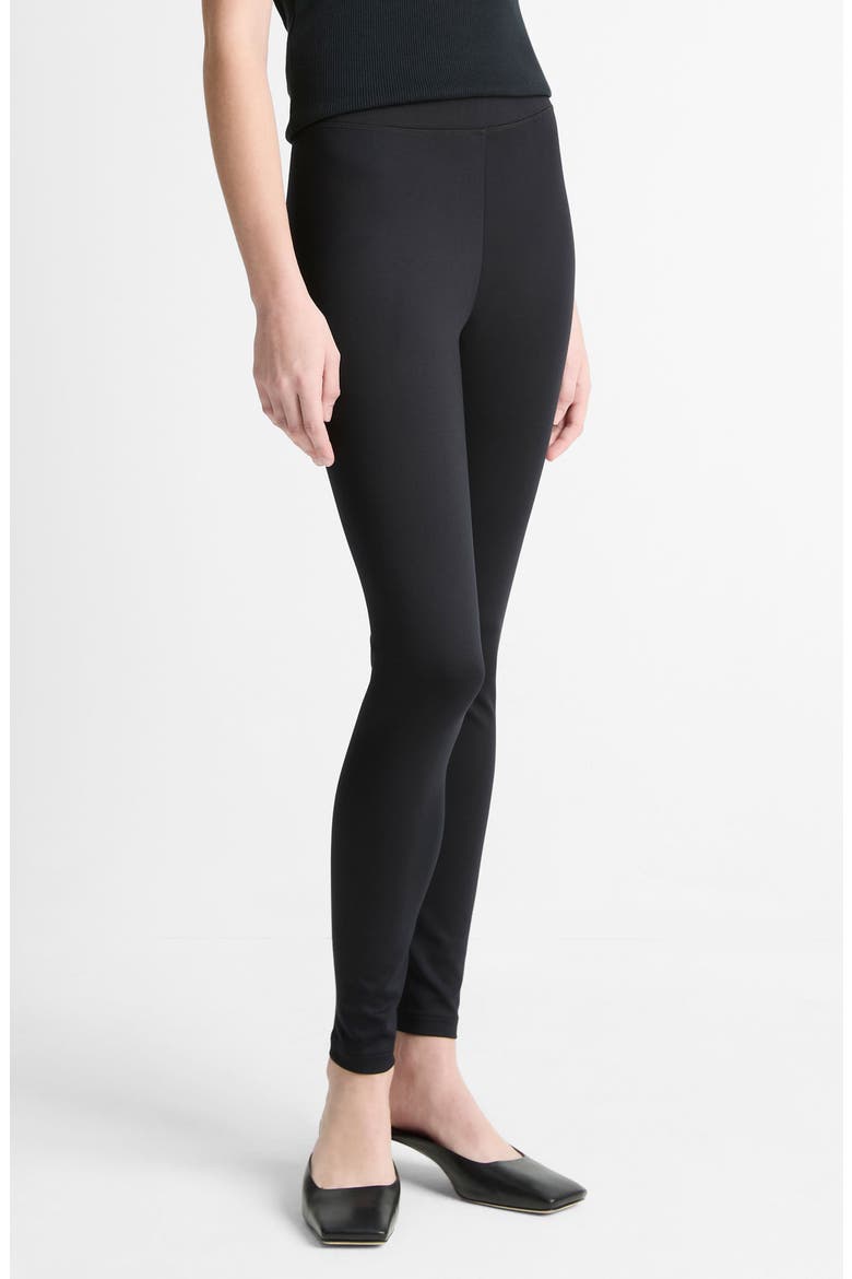 High Waist Leggings, Alternate, color, BLACK
