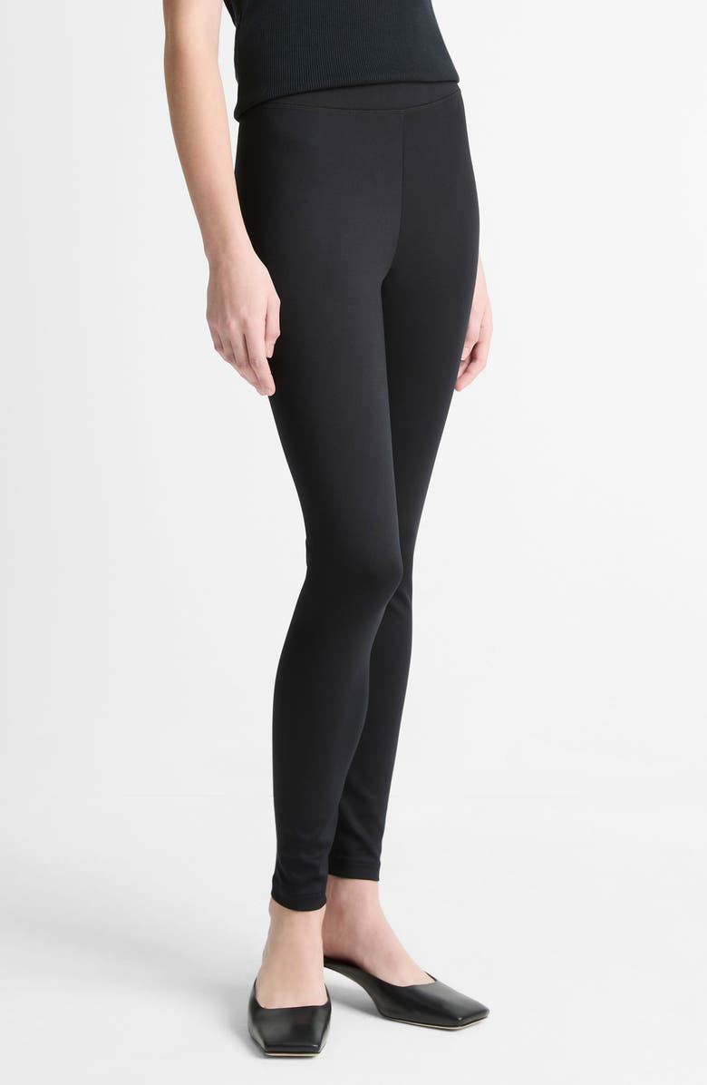 Vince High Waist Leggings, Alternate, color, Black
