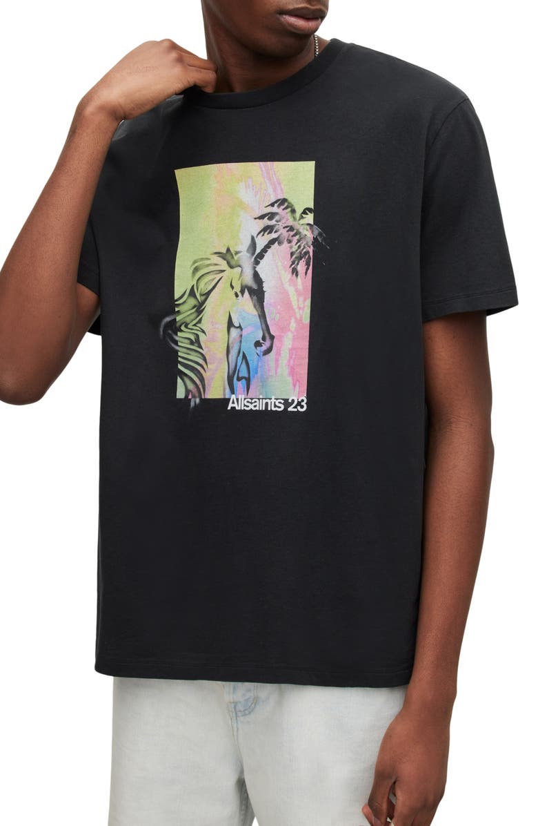 AllSaints Lysergia Graphic T-Shirt, Main, color, 