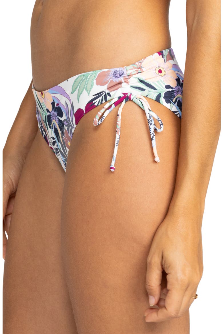 Beach Classics Side Tie Hipster Bikini Bottoms, Alternate, color, ASH ROSE WALLFLOWER