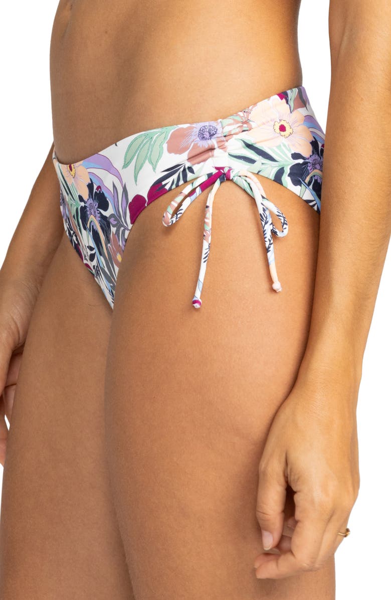 Roxy Beach Classics Side Tie Hipster Bikini Bottoms, Alternate, color, 